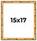 15x17 Bamboo Picture Frame with UV-Resistant Acrylic & Acid Free Backing, Available in 4 Finishes - Brown, Black, Gold, and Natural